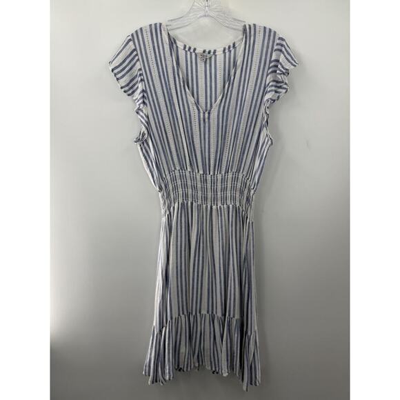 Rails Dresses & Skirts - Rails Women's Tara Blue Catalina Stripe Elastic Waist Dress Lined Size Medium